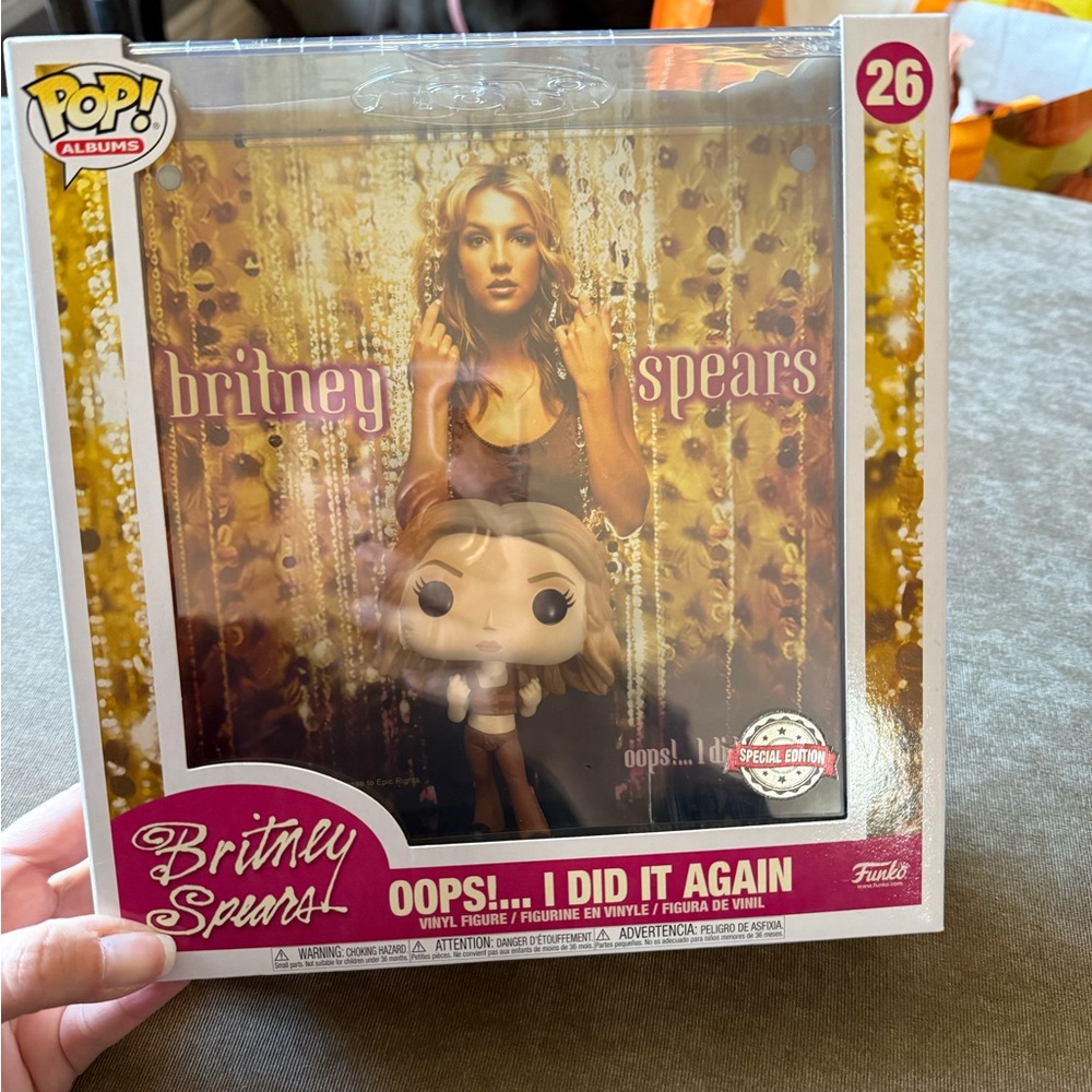 Funko Pop BRITNEY SPEARS OOPS! I DID IT AGAIN Album Art #26 Figure - Exclusive